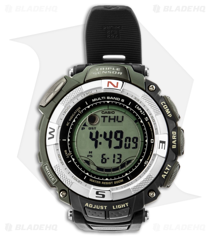 casio pro trek green