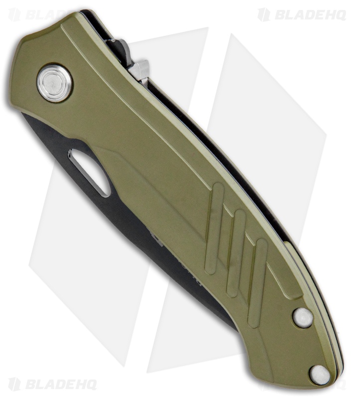 Buck Momentum Spring Assisted Folding Knife Green Blade Hq