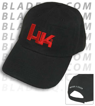 HK Heckler & Koch Black Hat Adjustable Strap w/ Logo - Blade HQ