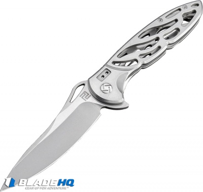 Artisan Cutlery Hoverwing Frame Lock Knife Gray (3.75" Stonewash D2)