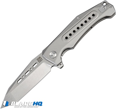 Artisan Cutlery Jungle Frame Lock Knife Gray Titanium (3.8" Stonewash)