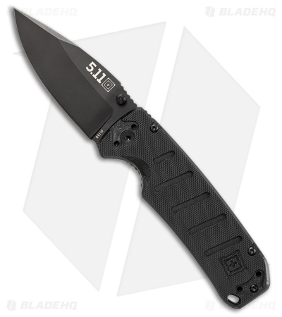 5.11 Tactical Ryker DP Mini Liner Lock Knife Black G-10 (3