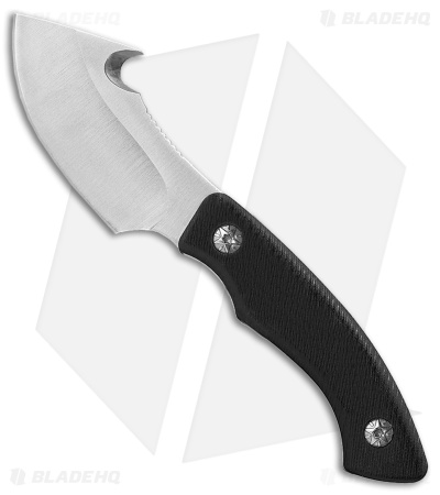 ABKT Grunt Gut Hook Fixed Blade Knife Black G-10 (3