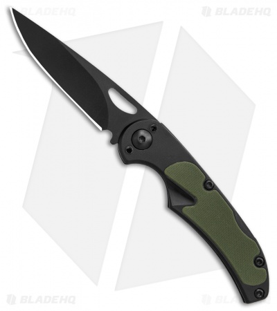 ABKT Tac Mark II Lockback Knife OD Green G-10/Black Steel (2.9" Black)