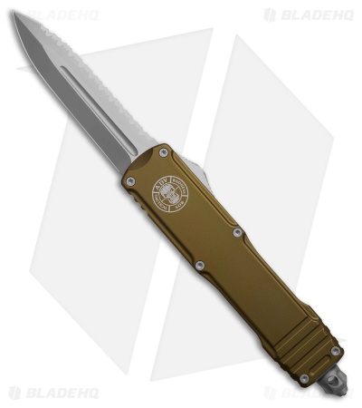 ADV  Backup Tactical Stinger OTF Auto Knife OD Green Al (3.6" Satin Full Serr)