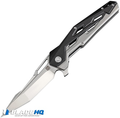 Artisan Cutlery Bombardier Liner Lock Knife Black Ti (3.45