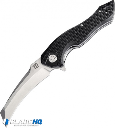 Artisan Cutlery Eagle Liner Lock Knife Black G-10 (3.46" Stonewash D2)