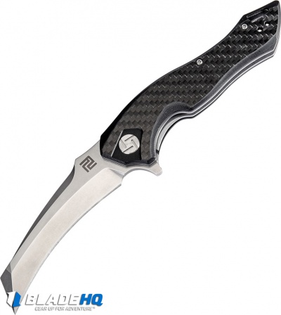 Artisan Cutlery Eagle Liner Lock Knife Carbon Fiber (3.46" Stonewash D2)