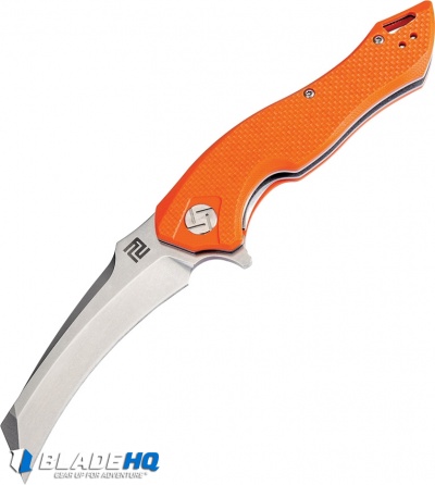 Artisan Cutlery Eagle Liner Lock Knife Orange G-10 (3.46" Stonewash D2)