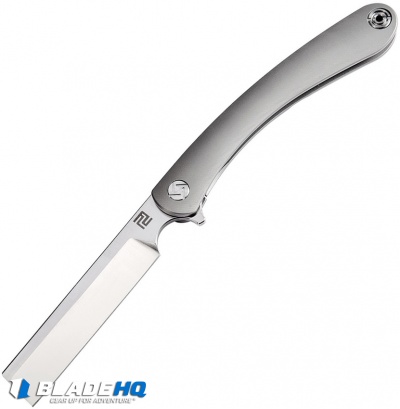 Artisan Cutlery Orthodox Frame Lock Knife Gray Ti (3.75" Satin Bohler M390)