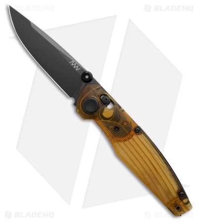 Acta Non Verba A100 ELMAX A-Lock Knife Natural Ultem (3.5"Black DLC)