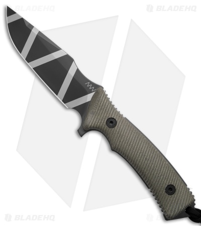 Acta Non Verba Knives M311 Spelter Fixed Blade Knife Olive Micarta (5