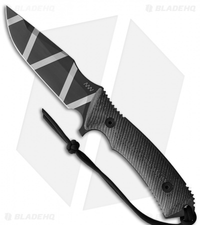 Acta Non Verba M311 Spelter Fixed Blade Knife Black Micarta (5