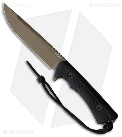 Acta Non Verba Knives P300 Fixed Blade Knife Black Polymer (5.1" Coyote)
