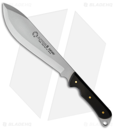Aitor Safari Fixed Blade Knife Dark Brown Wood (9" Satin)