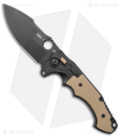 Andre de Villiers Alpha-S Flipper Knife | Khaki - Blade HQ