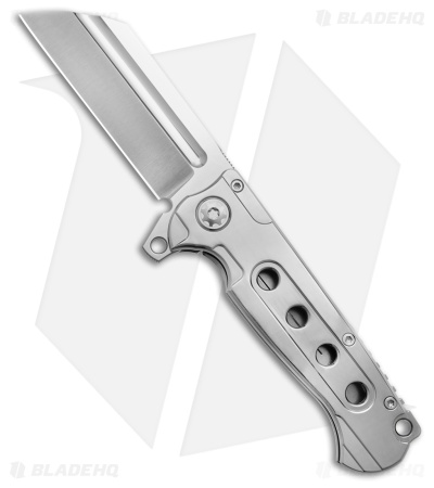 AdV Tactical Mini Butcher Frame Lock Knife Gray Titanium (3.4