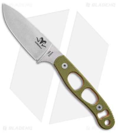 Argali Serac Fixed Blade Knife OD Green G-10 (3.5