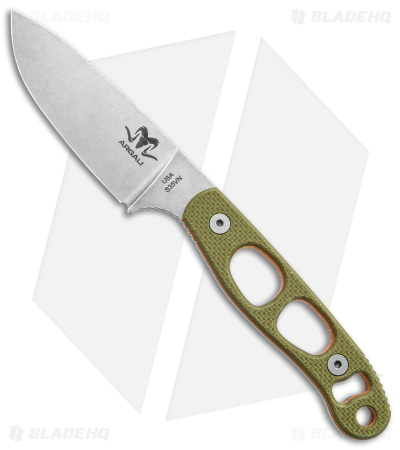 Argali Serac Fixed Blade Knife OD Green G-10 (3.5