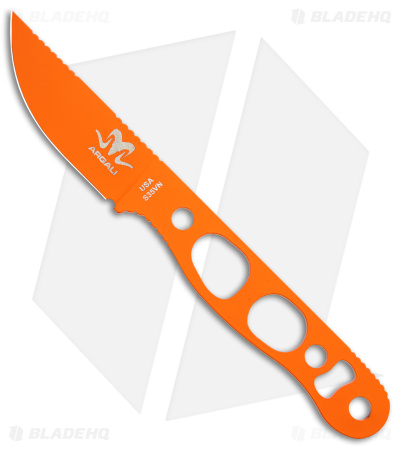 Argali Col Fixed Blade Knife (2.5" Orange) Sunset Orange Sheath