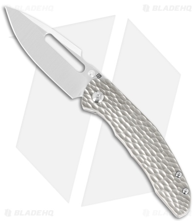 Artisan Cutlery Boa Frame Lock Knife Gray Textured Titanium (3.1" Sand Polish)