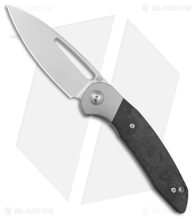 Artisan Cutlery Tylos Folding Knife Black Marble Carbon Fiber (3.25" Stonewash)