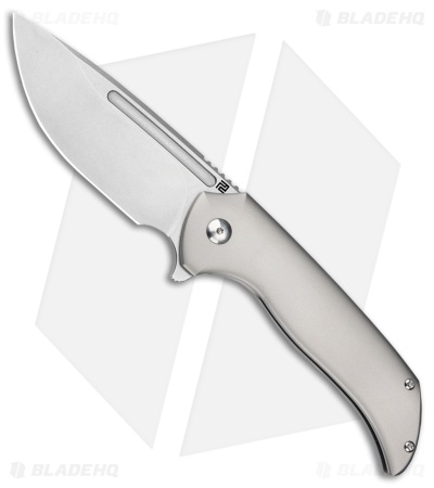 Artisan Trux Frame Lock Knife Gray Titanium (3.61" Stonewash S35VN)
