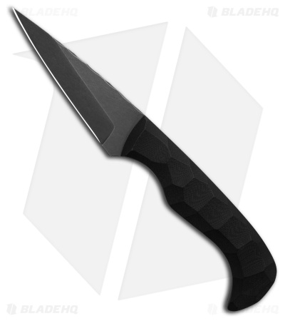 Auxiliary Manufacturing Karl Fixed Blade Knife Black G-10 (3.8" Black SW)