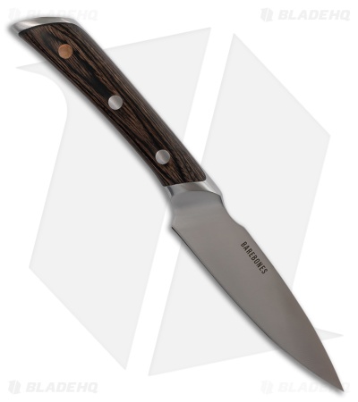 Barebones Living No. 4 Fixed Blade Paring Knife Pakkawood (3.75" Satin)
