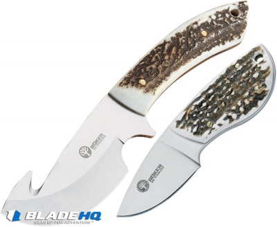 Boker Arbolito Guides Combo Fixed Blade Knife Set Stag (Bohler N695)