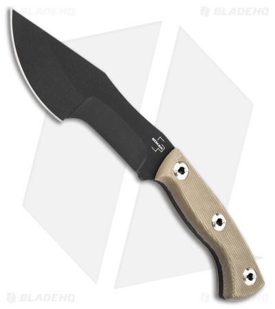 Boker Plus Mini Tracker 2.0 Fixed Blade Natural Canvas Micarta (5.25 Black)