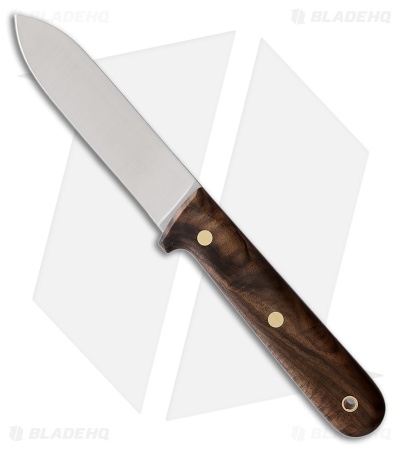 Brisa Knives Kephart 115 Fixed Blade Knife Stabilized Walnut (4.5" Satin)