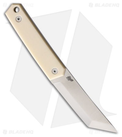Brisa Knives Kwaiken 90 Fixed Blade Knife Ivory Micarta (3.5" Satin)