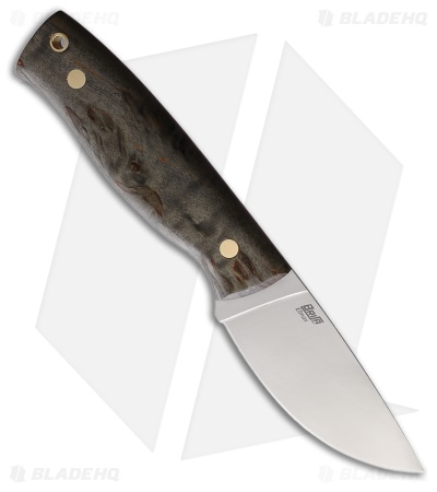 Brisa Knives Skinner 90 Fixed Blade Knife Curly Birch (3.5" Satin)
