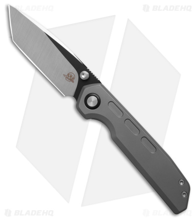 Bad Habits MFG Mofo Tanto Frame Lock Knife Titanium (3.5" Two-Tone)