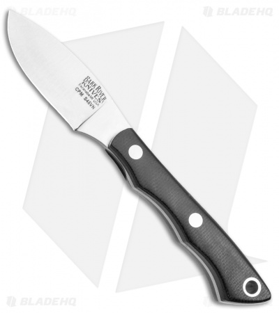 Bark River Micro Canadian S45VN Fixed Blade Knife Black Micarta (2.1