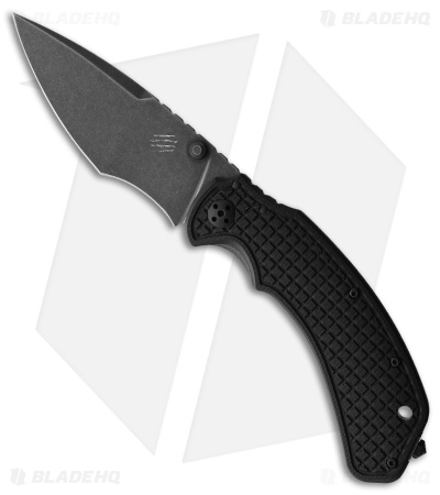 Bastinelli Creations Alpha 1 Frame Lock Knife Black Ti + G-10 (3.75" Black SW)