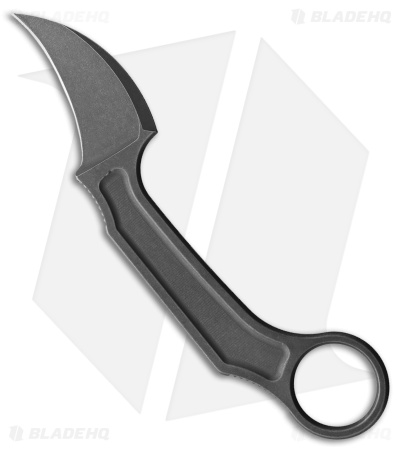 Bastinelli Creations Anomaly Fixed Blade Knife (2.5" Stonewash N690)