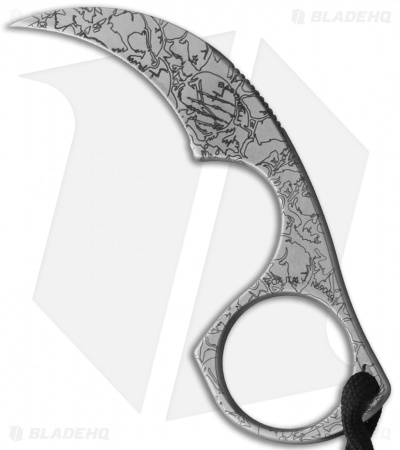 Bastinelli Creations Diagnostic  Karambit Knife Skulls Engraving (1.5" SW)