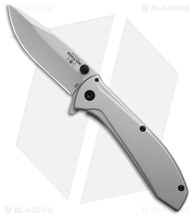 Bear & Son Spring Assisted Frame Lock Knife Stainless Steel (2.9" Bead Blast)
