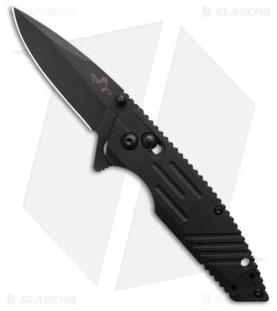 Bear & Son Rancor Black Slide Lock Knife Black Zytel (2.8" Black)
