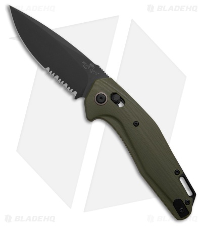 Bear Ops KATAKT I Automatic Lever Lock Knife OD Green (3.25 Black Serrated)