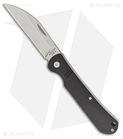 Bear & Son Wharncliffe Slip Joint Knife Carbon Fiber (3.25" Satin)