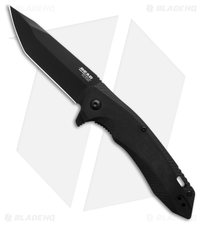 Bear Edge Sideliner Tanto Assisted Liner Lock Knife Black G-10 (3.3" Black)