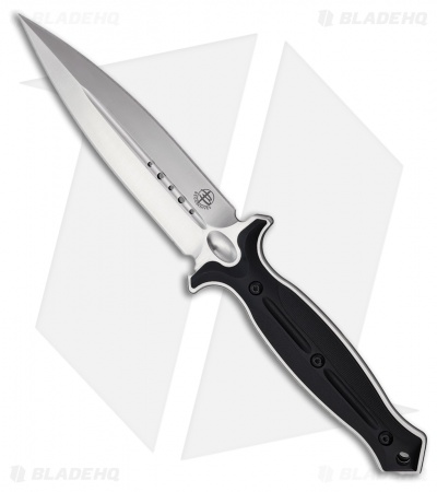 Begg Knives Filoso Dagger Fixed Blade Knife Black Polymer (5.5" Satin)