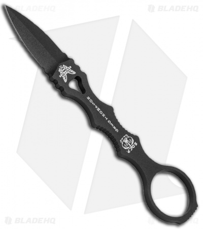 Benchmade 173BK Mini SOCP Fixed Blade Knife (2.22" Black)