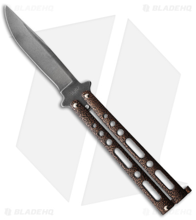 Benchmark Butterfly Knife Copper Vein (4" Stonewash)