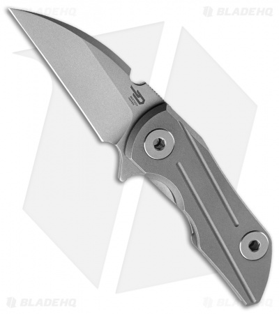 Bestech Knives 2500 Delta Frame Lock Knife Gray Ti. (6.00" Sand Blast) BT2006B