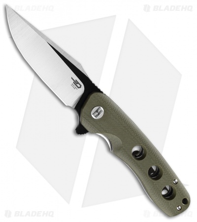 Bestech Knives Arctic Liner Lock Knife Green G-10 (3.5" Two-Tone) BG33B-1