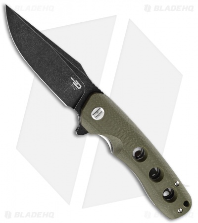 Bestech Knives Arctic Liner Lock Knife Green G-10 (3.5" Black) BG33B-2